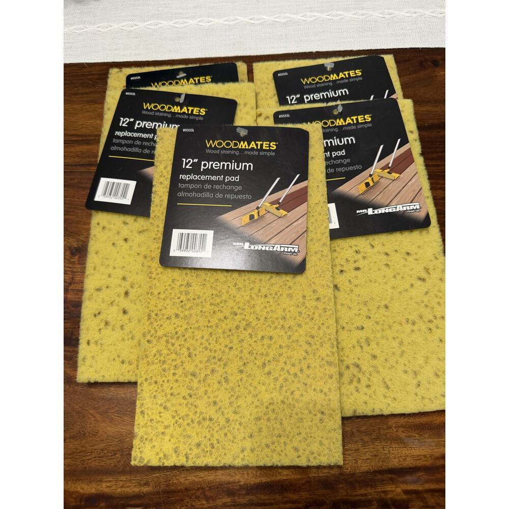 Pack of 5 WoodMates 12" Premium Replacement Deck Staining Pad